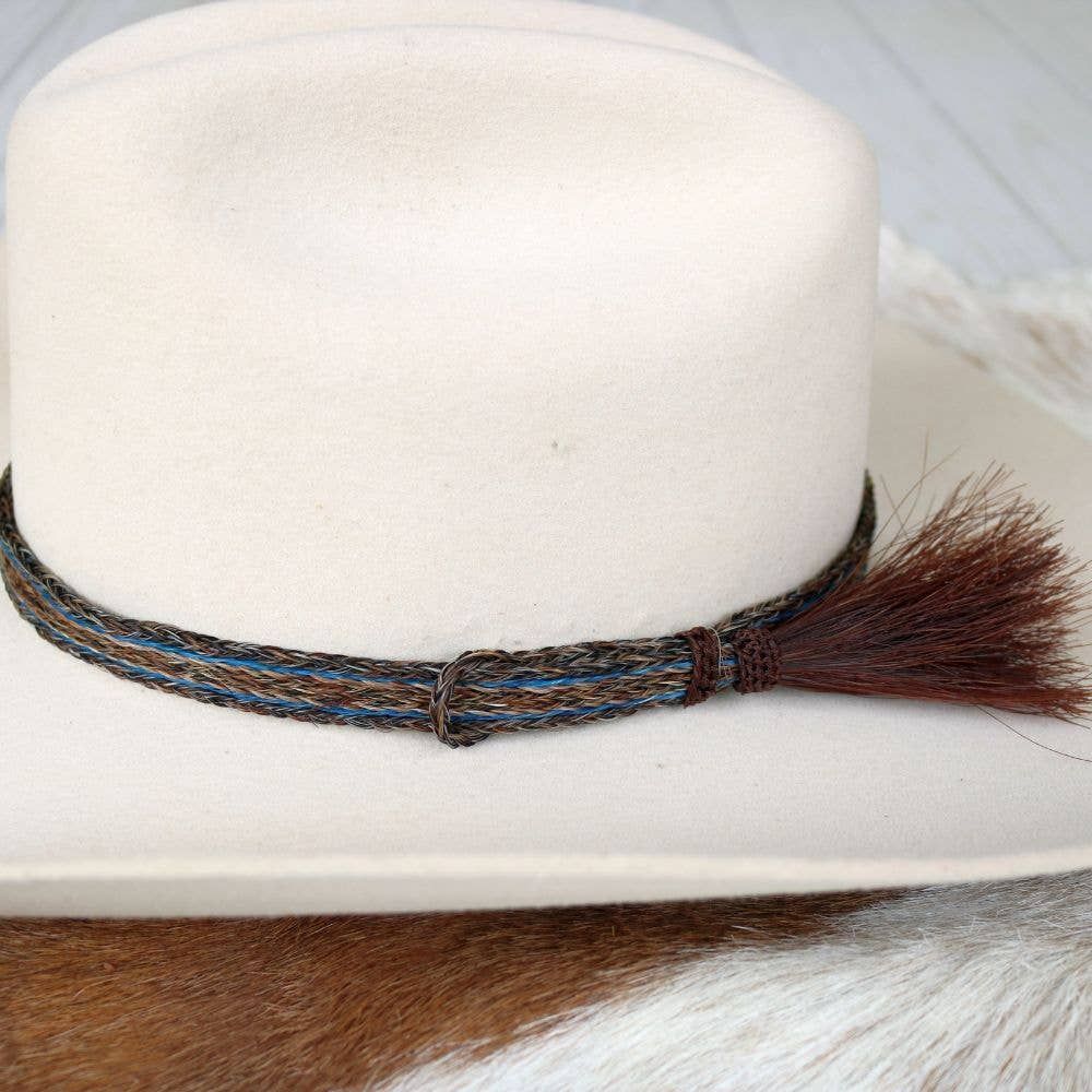 Willow Lane Hat Co. - Horsehair Braided Single Tassel Hat Band - Taos