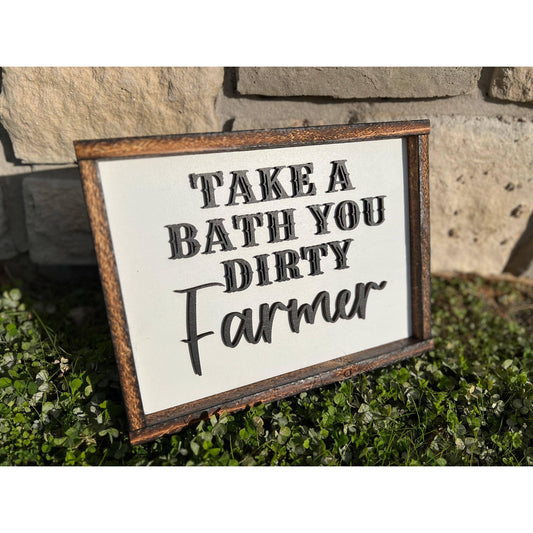 Picture - "Dirty Farmer" Western Home Decor