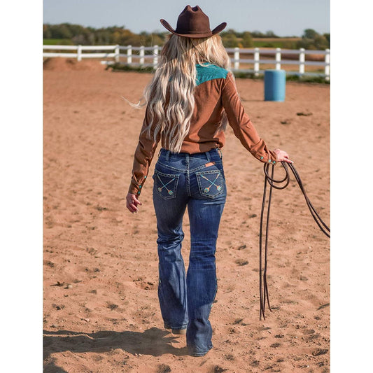 * Cowgirl Tuff Co. / B. Tuff Jeans - Turquoise Arrows