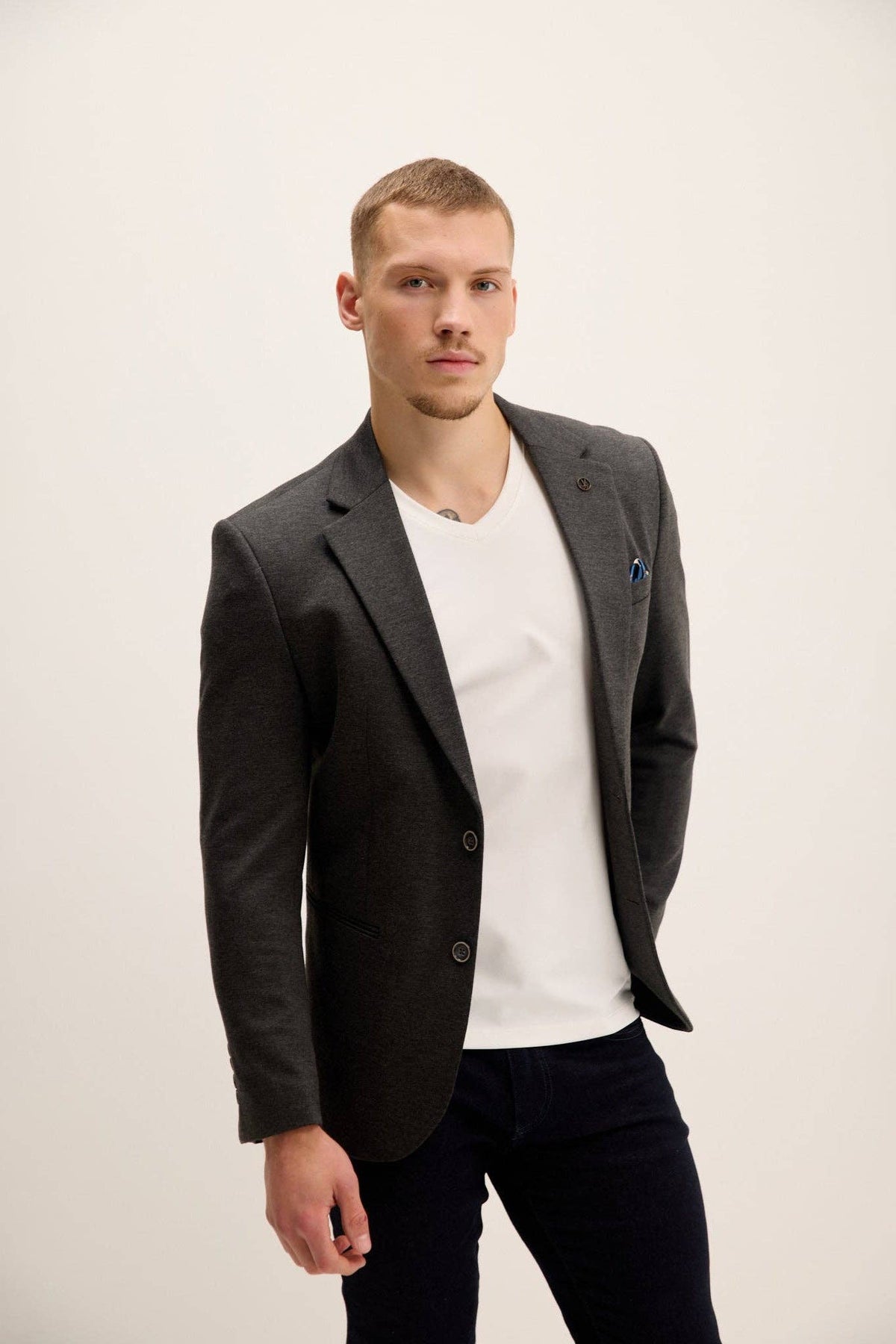 Men's Classic Fit Blazer - Anthracite