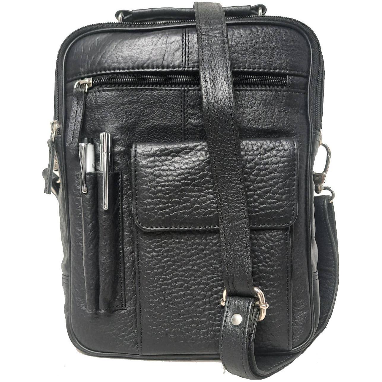 IGI CANADA - Genuine Leather Men's Large Shoulder Messenger Bag # 8550