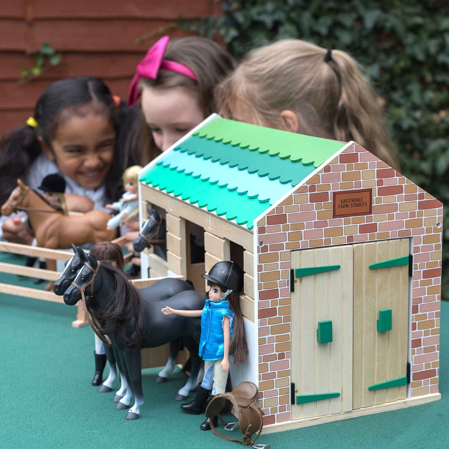 Wooden Stables Playset  - Fashion Doll Play-set