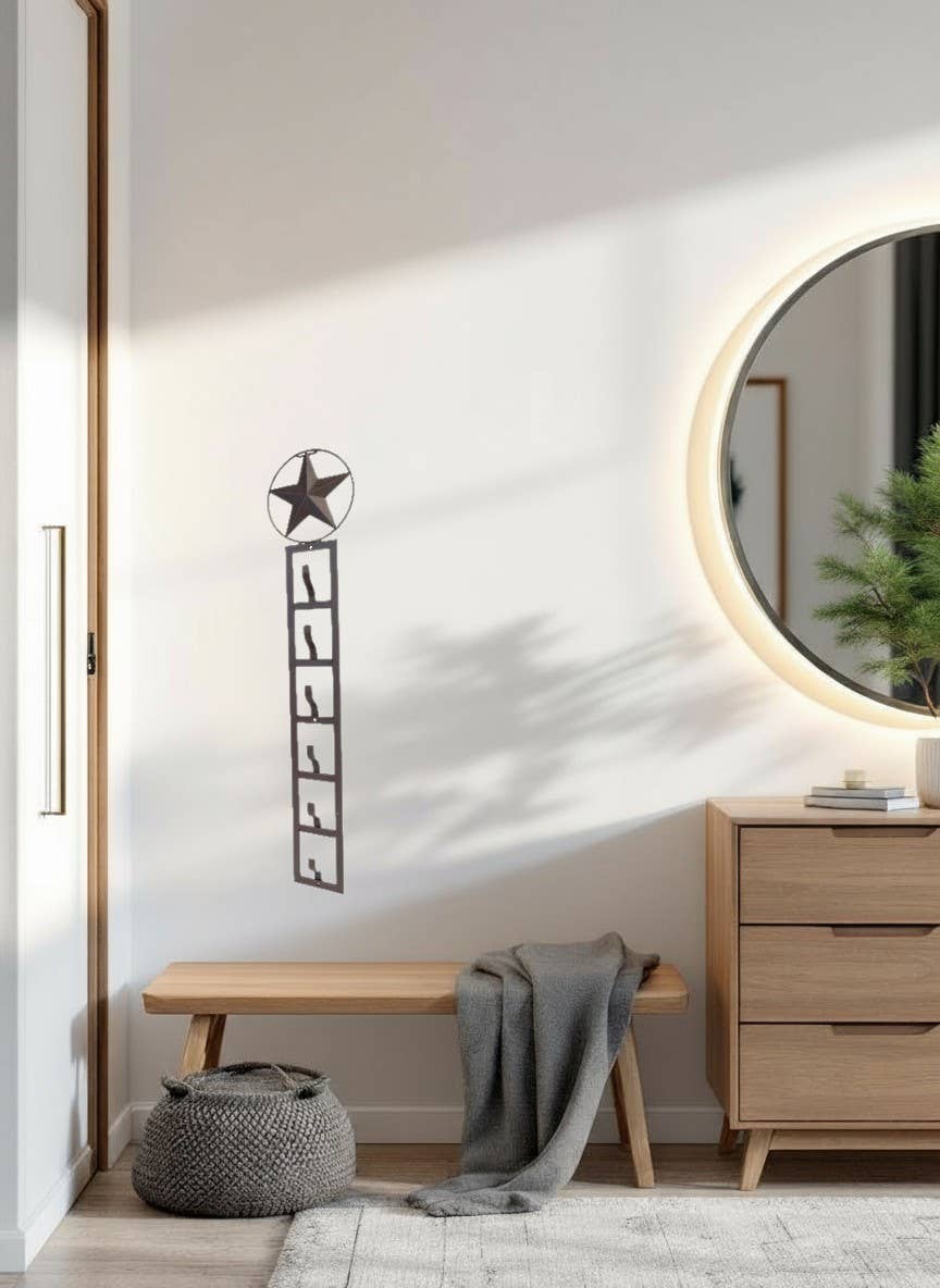 METAL STAR WALL CAP HOLDER