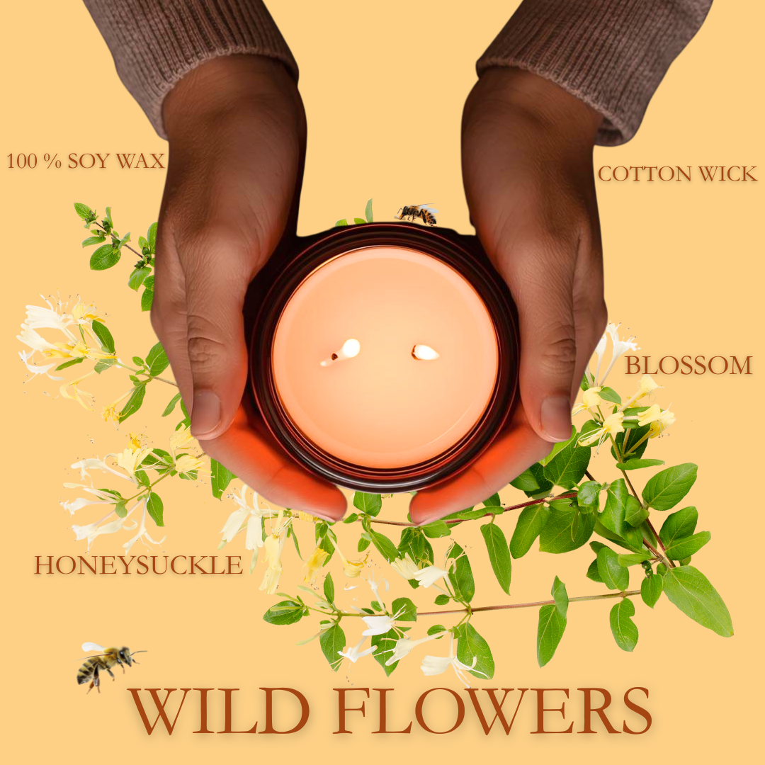 Wildflowers Soy Candle 13oz | Hand Poured Candle