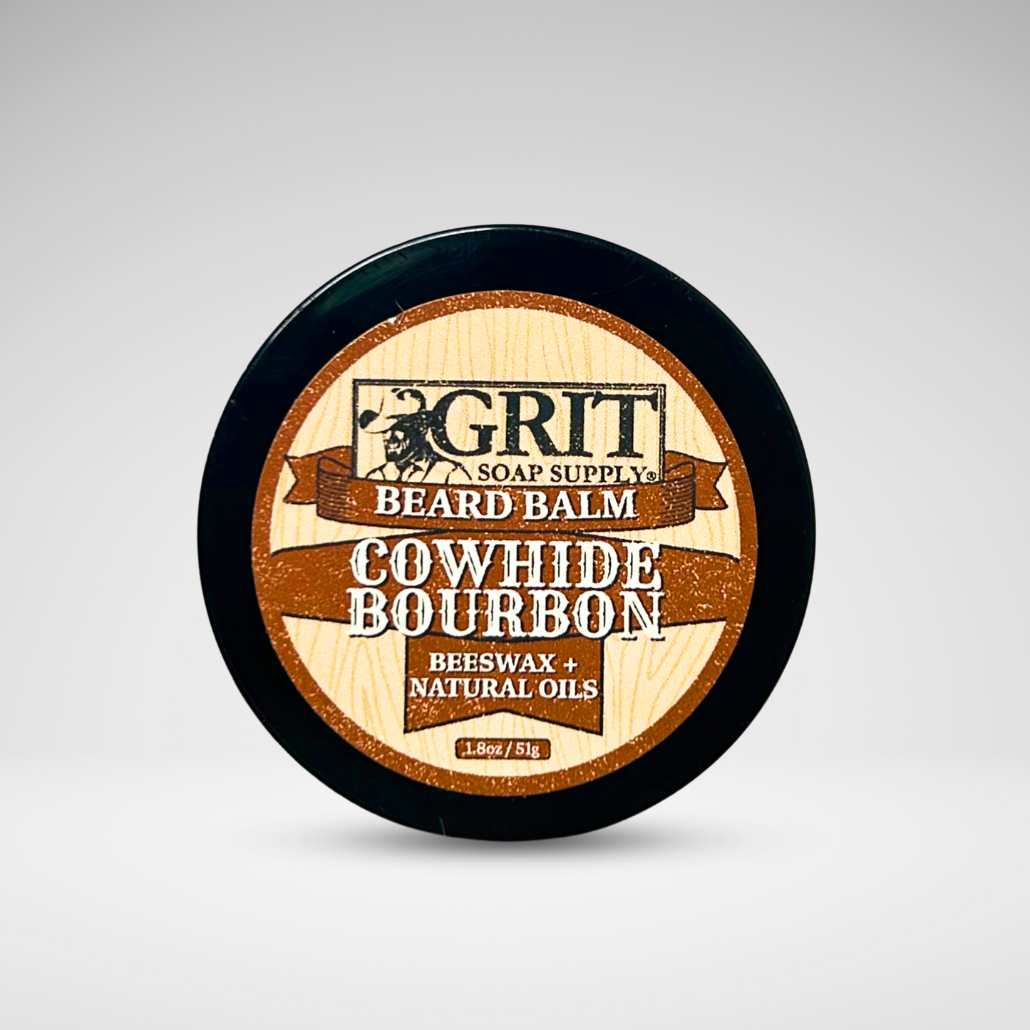Cowhide Bourbon Beard Balm | Natural Men's Beard Balm