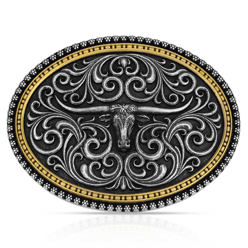 Montana Silversmith Two Tone Stockyard Buckle A1077P