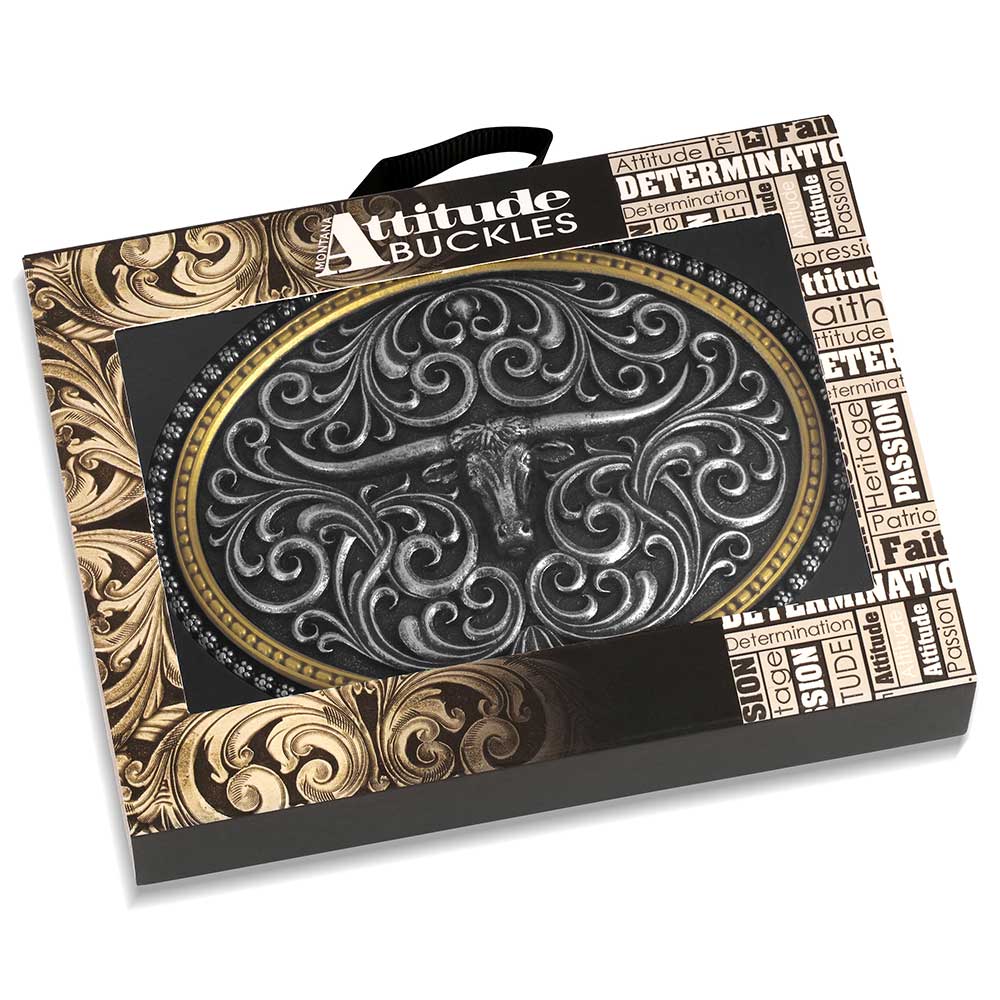 Montana Silversmith Two Tone Stockyard Buckle A1077P
