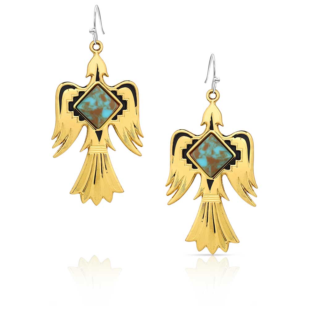 Montana Silversmith Thunderbird Gold Earrings ER5989G
