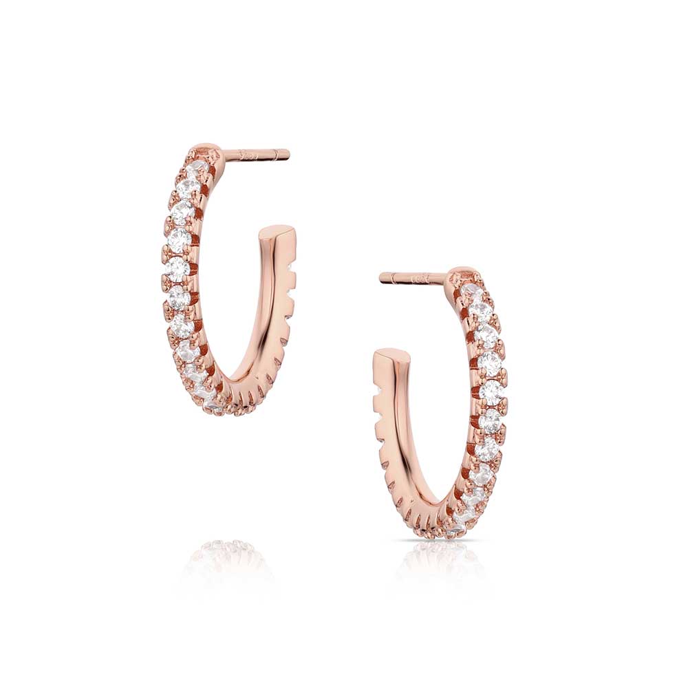 Montana Silversmith Everything is Rosy Hoop Earrings ER6212