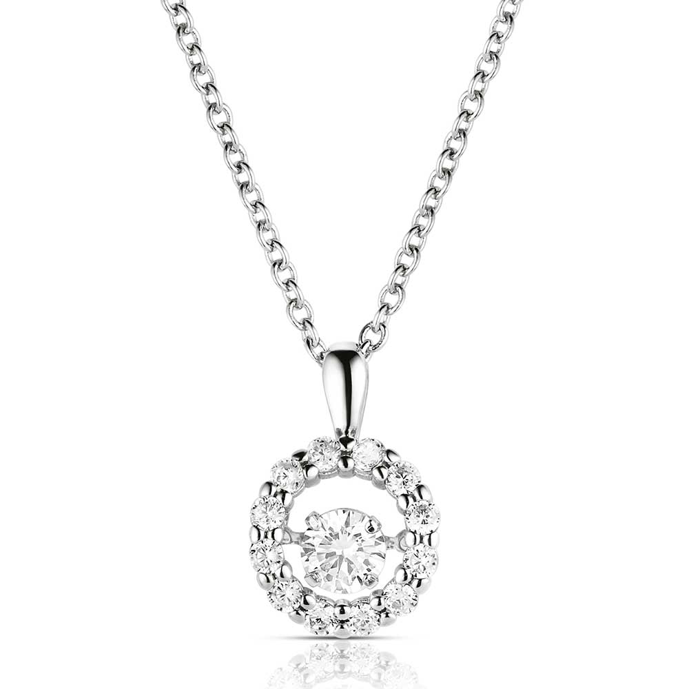 Dancing Halo Circle Necklace NC3869