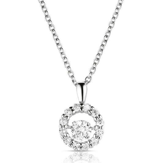 Dancing Halo Circle Necklace NC3869