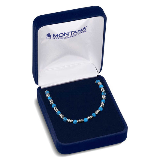 Momtana Silversmith Turquoise Beaded Necklace NC6185
