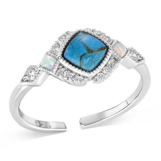 Montana Silversmith RG Crowned Glacer Turquoise