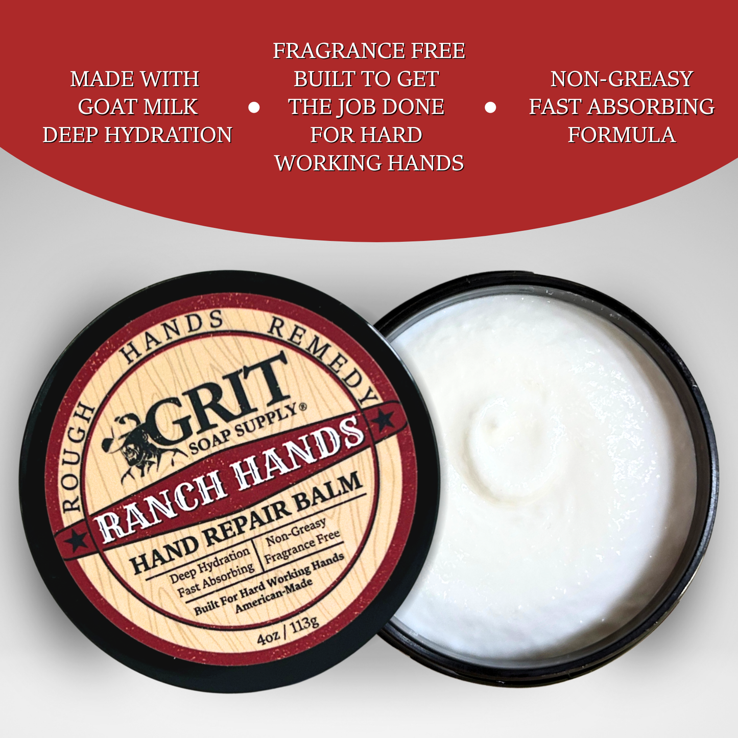 Ranch Hands Hand Repair Balm | Goat Milk Hand Cream