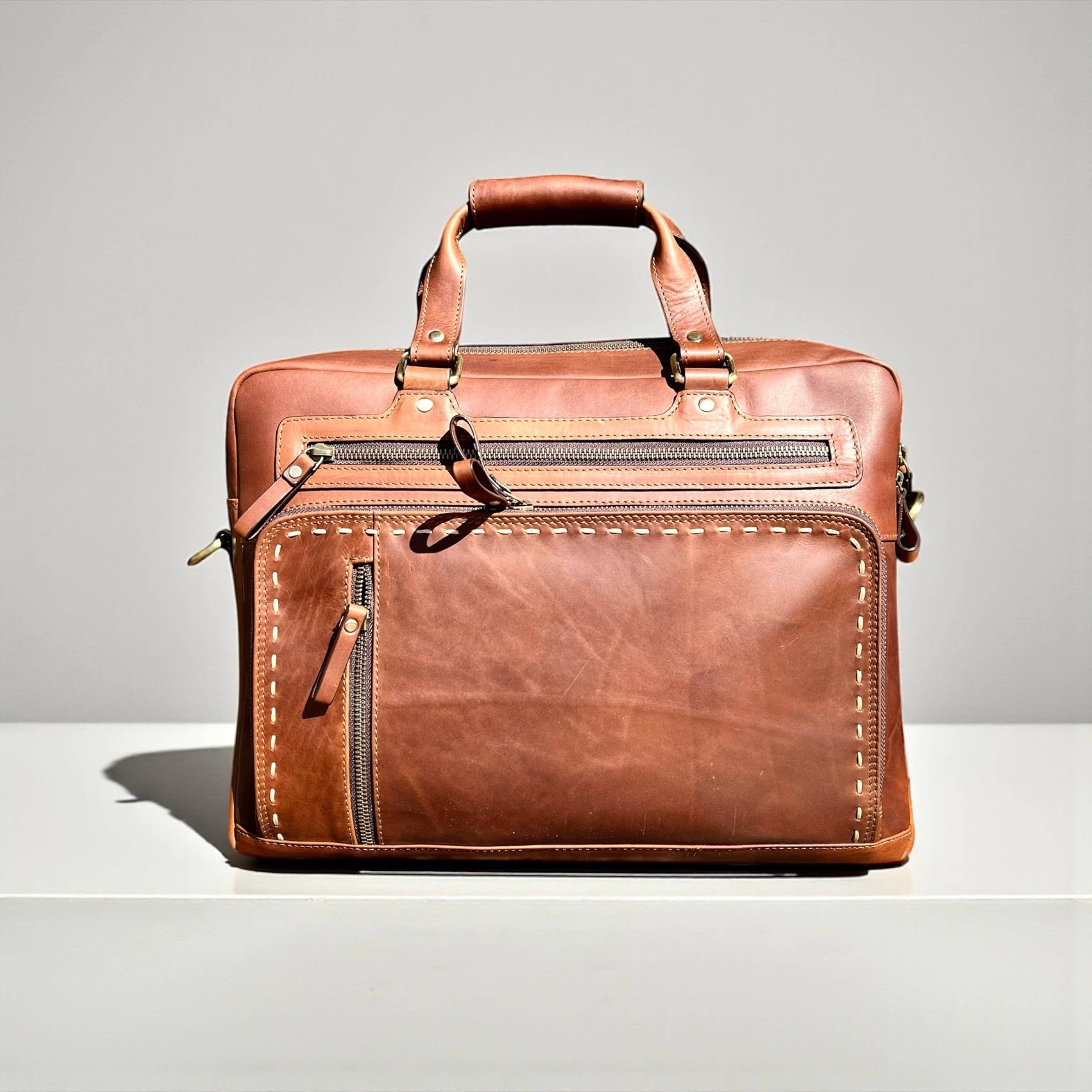 All Leather Briefcase 