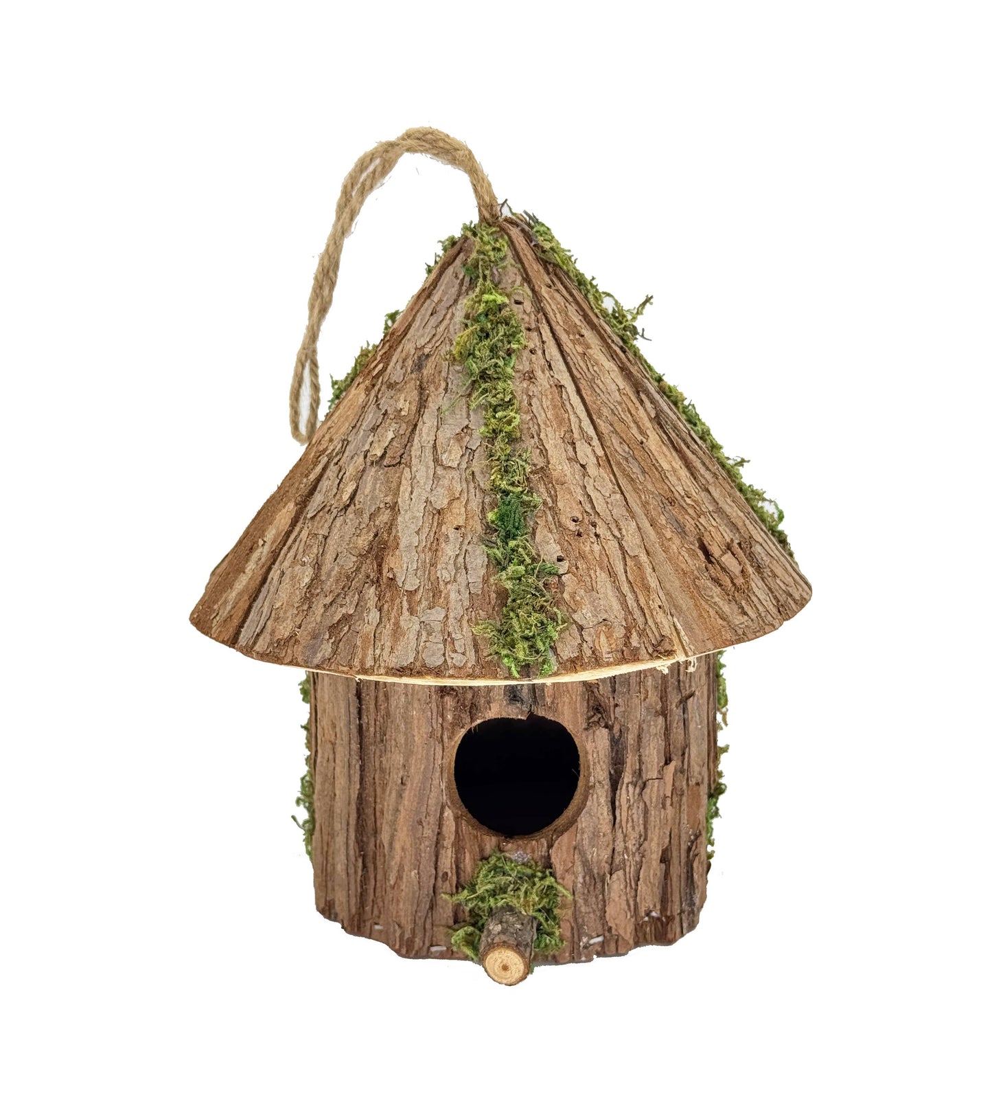Woodland Bark Hut Birdhouse