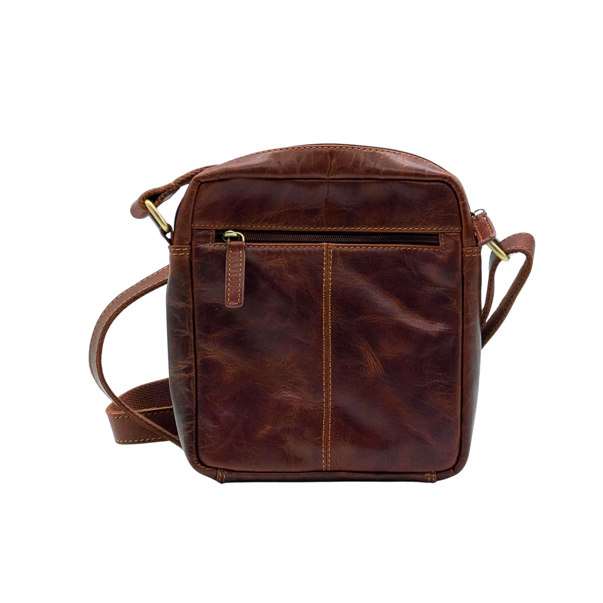 Genuine Leather Crossbody Purse Style – Brown 358