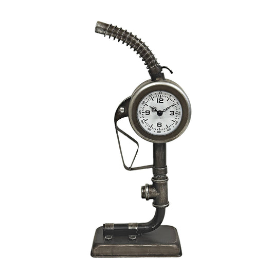 Metallic Gas Nozzle Table Clock
