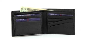 Rfid Pass Case Bi Fold Wallet Style