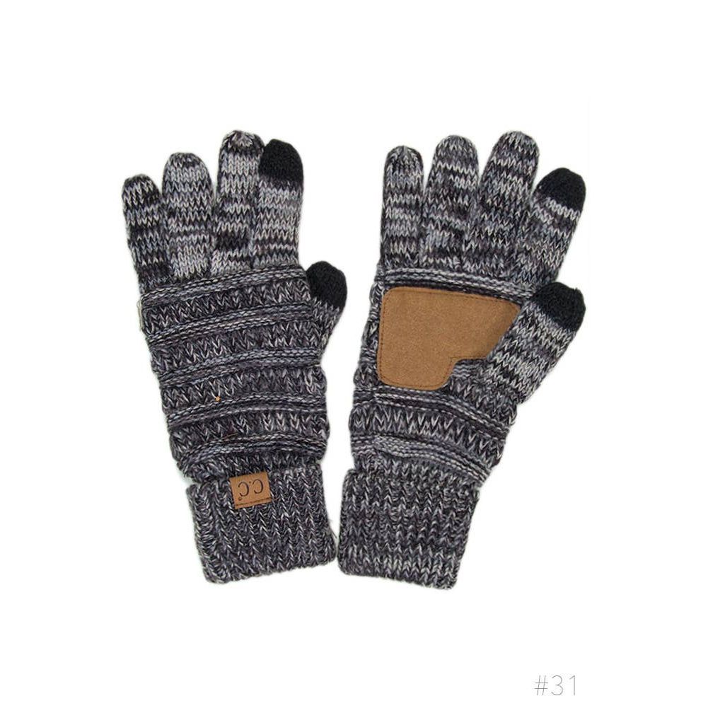 C.C Four Tone Touch Screen Compatible Gloves