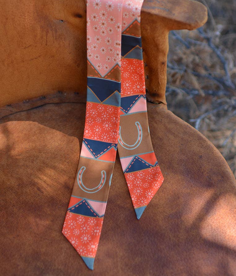 Frontier Bound Quilted Patchwork Twilly Scarf V1