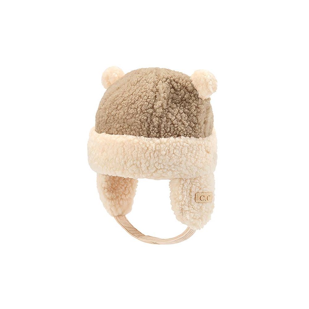 C.C Kids Teddy Bear Ears Earflaps Beanie