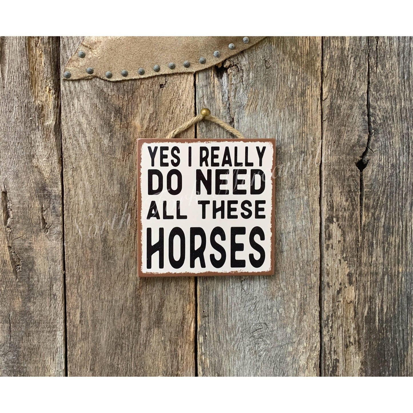 North Fork Mercantile - Yes I Really Do Need All These Horses, Horse Decor