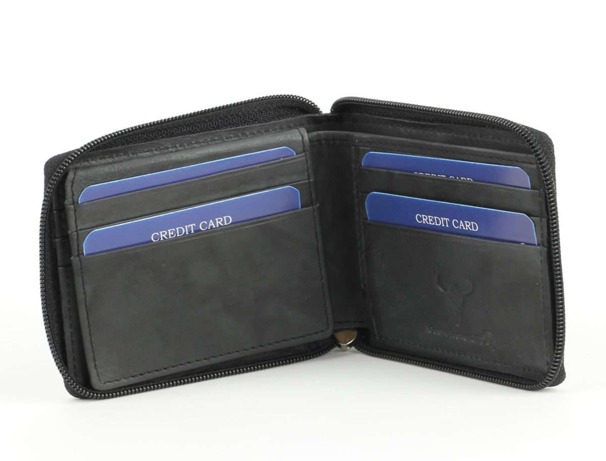 American Bison Zip Around Men's Wallet: 15712