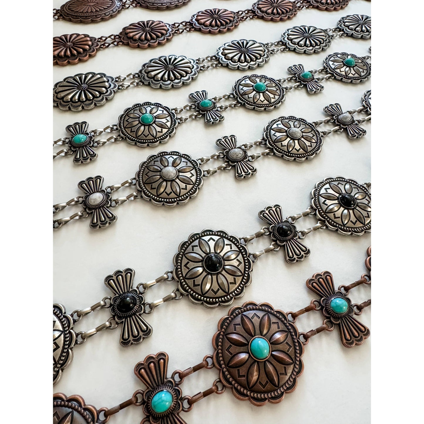 Boho Ranch Shop - Western Concho Link Chain Belt