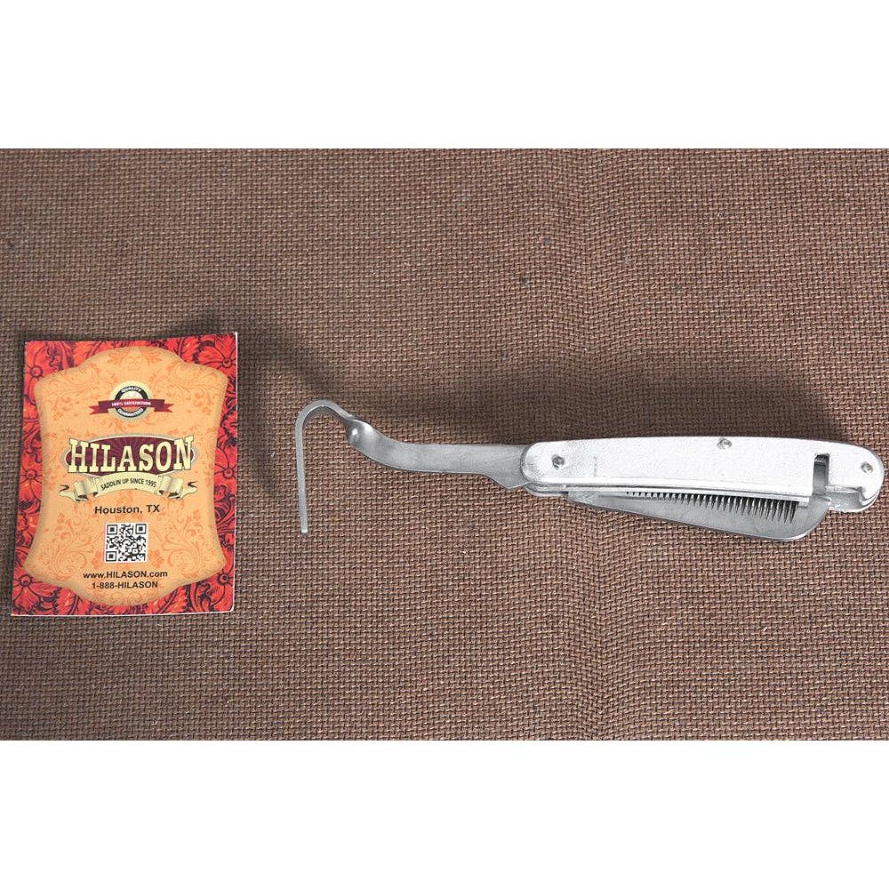 Hilason 2-in-1 Thinning Knife & Hoof Pick