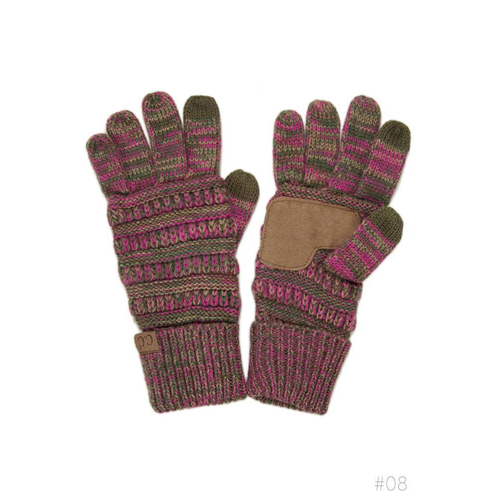 C.C Four Tone Touch Screen Compatible Gloves
