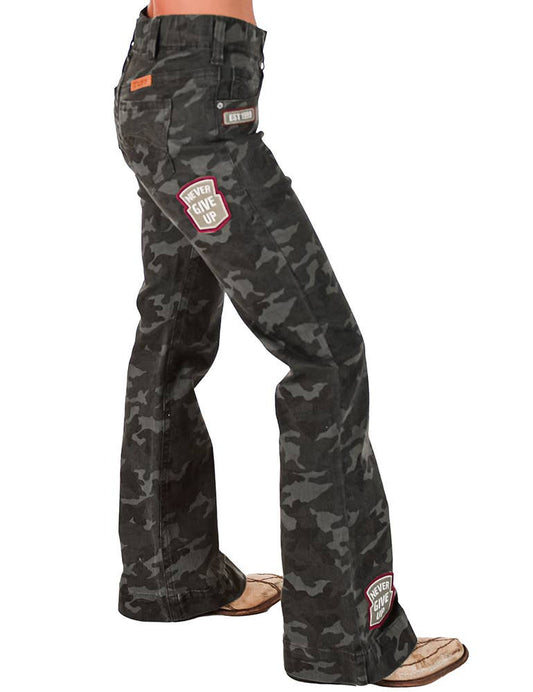 Patched Camo Pull-On Trouser