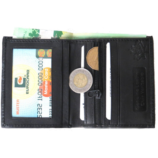 IGI CANADA - Genuine Leather Lambskin Slim Mini Card Wallet #4194