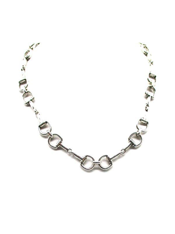 Western Snaffle Bit Multi Linked Necklace