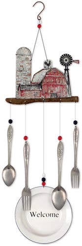 28" Barnyard Metal Wind Chime Garden Decor - 92554