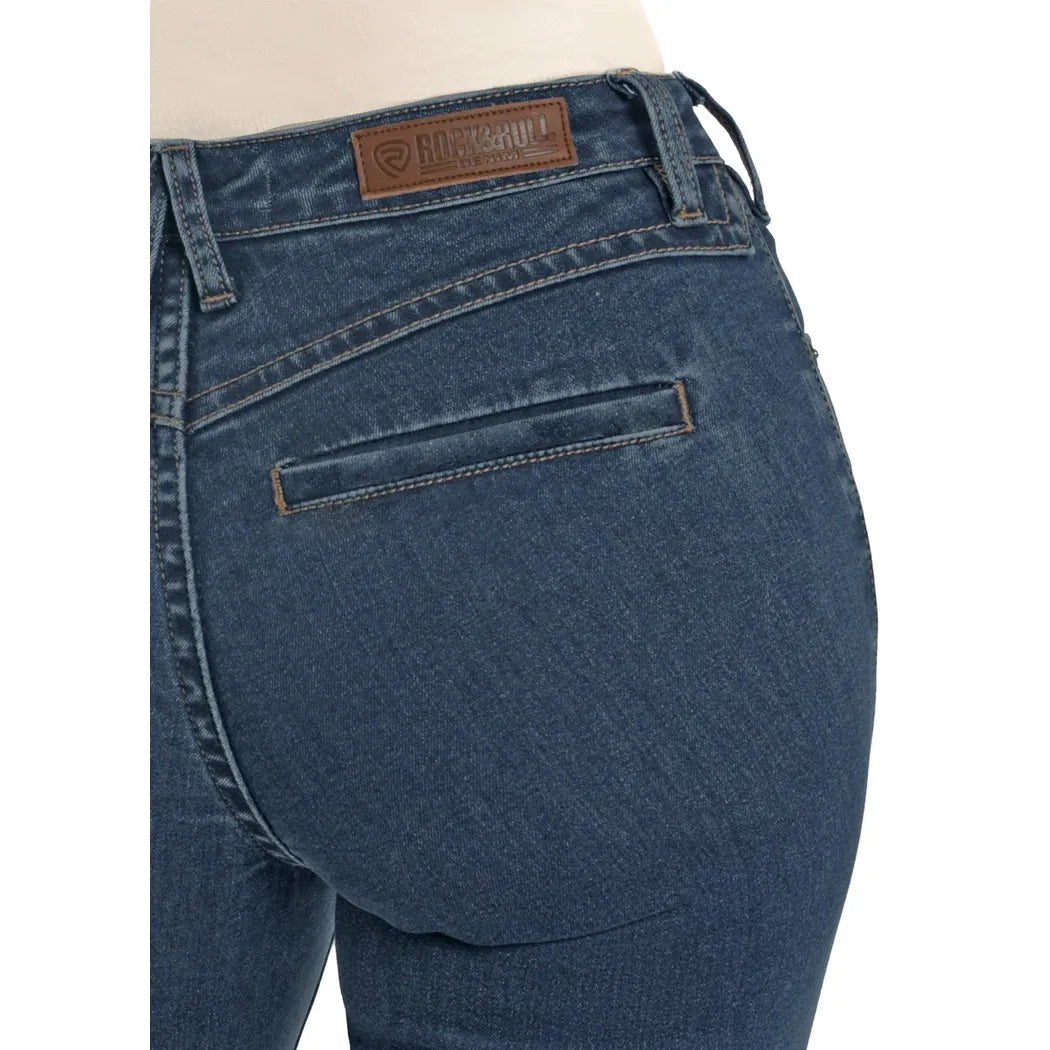 Rock & Roll Denim High Rise Simple Welt Pocket Trouser Jeans BW5HD08489