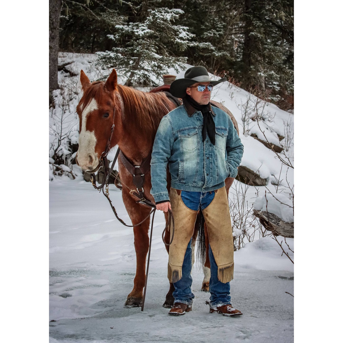 Men's Insulated Western Denim Jacket | Style M261114