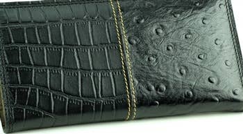 Gator and Ostrich Print Rodeo Western Wallet 1724