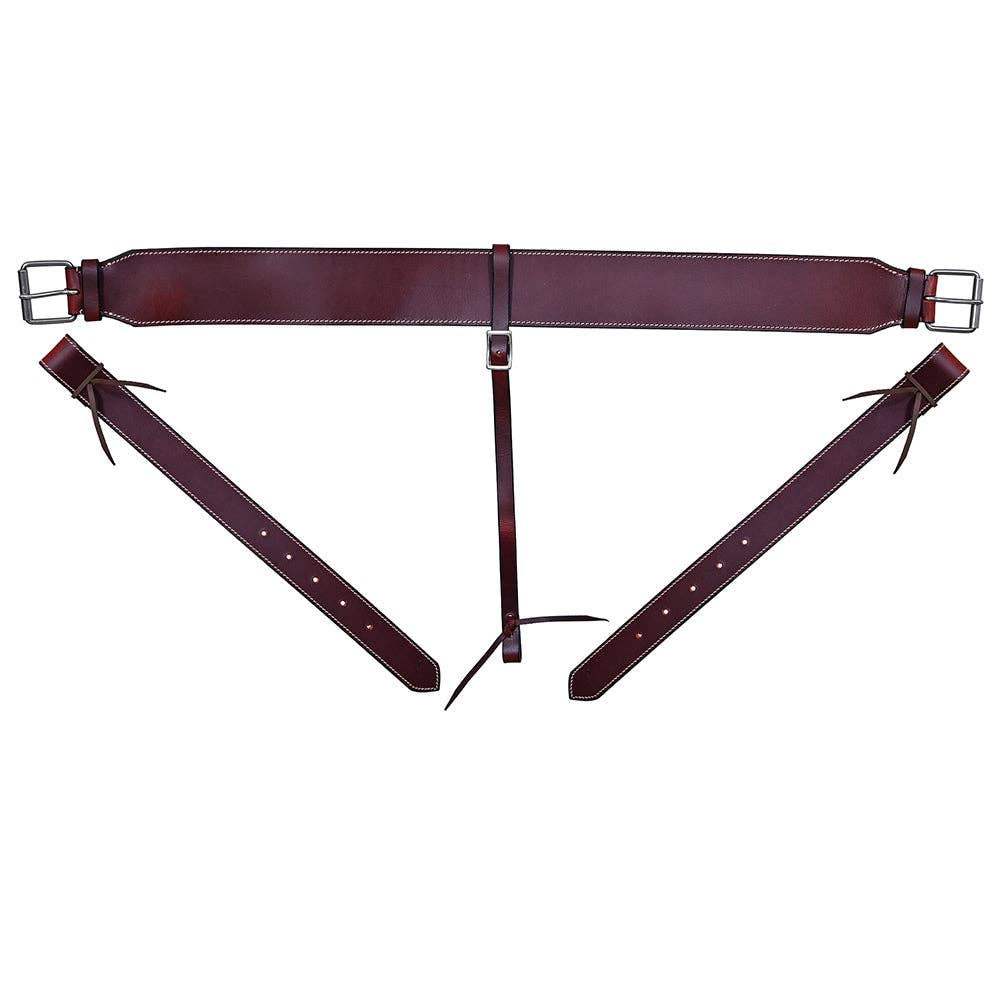 HILASON Western Horse Genuine Leather Girth Cinch Dark Brown