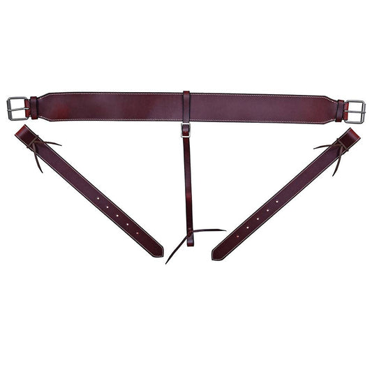 HILASON Western Horse Genuine Leather Girth Cinch Dark Brown