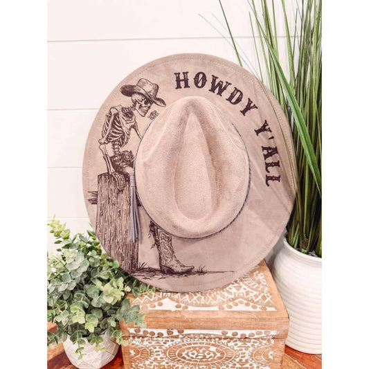 Engraved Skeleton Hat