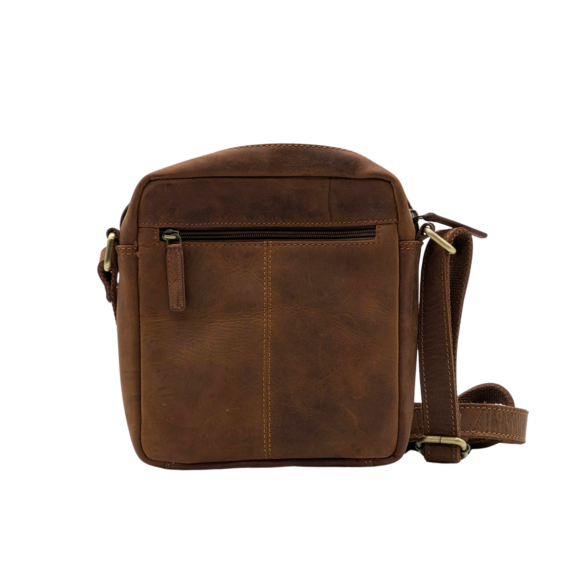 Genuine Leather Crossbody Purse Style – Brown 358