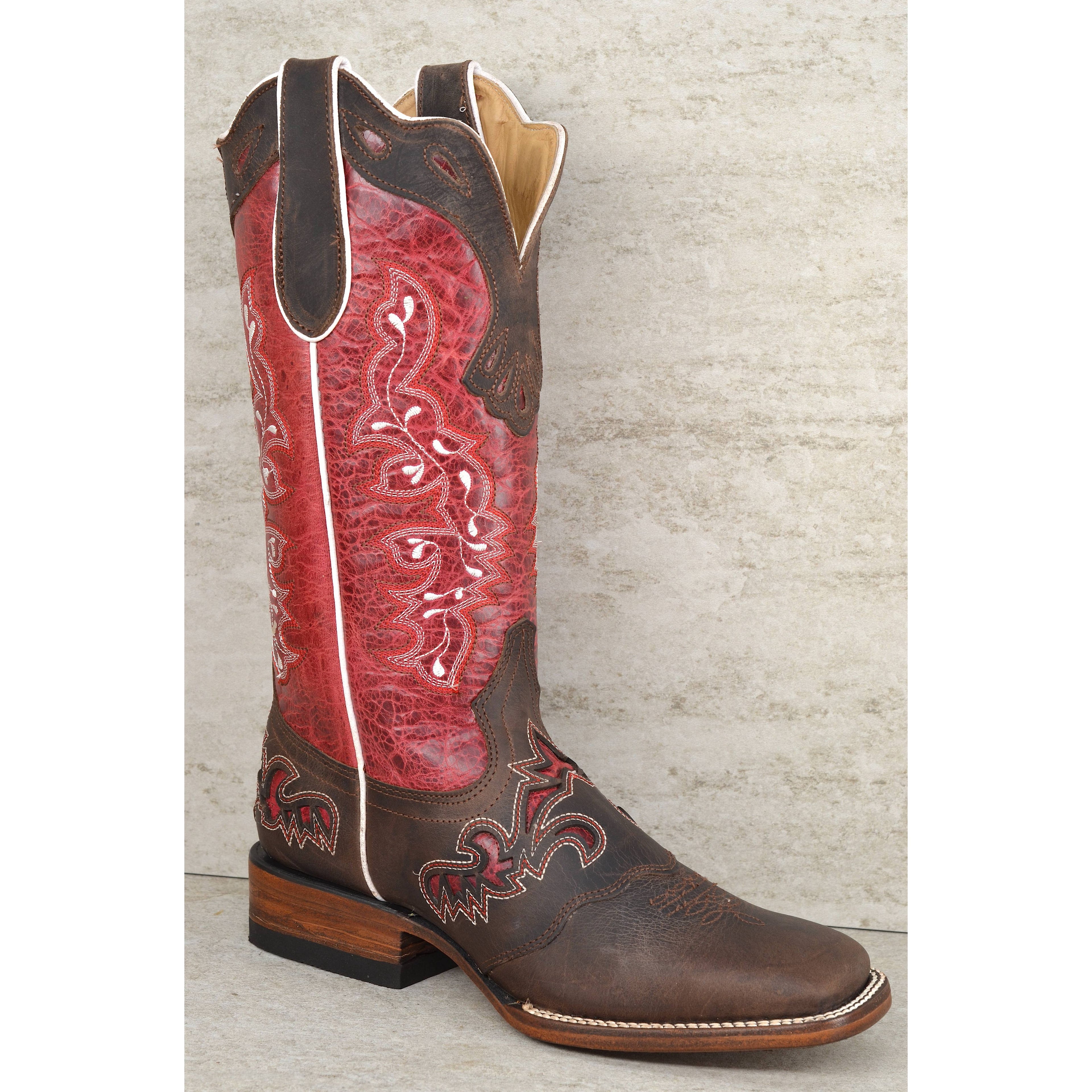 Lacey Fuchsia Leather Cowboy Boots for Women