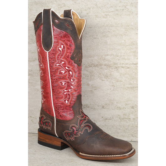 Lacey Fuchsia Leather Cowboy Boots for Women