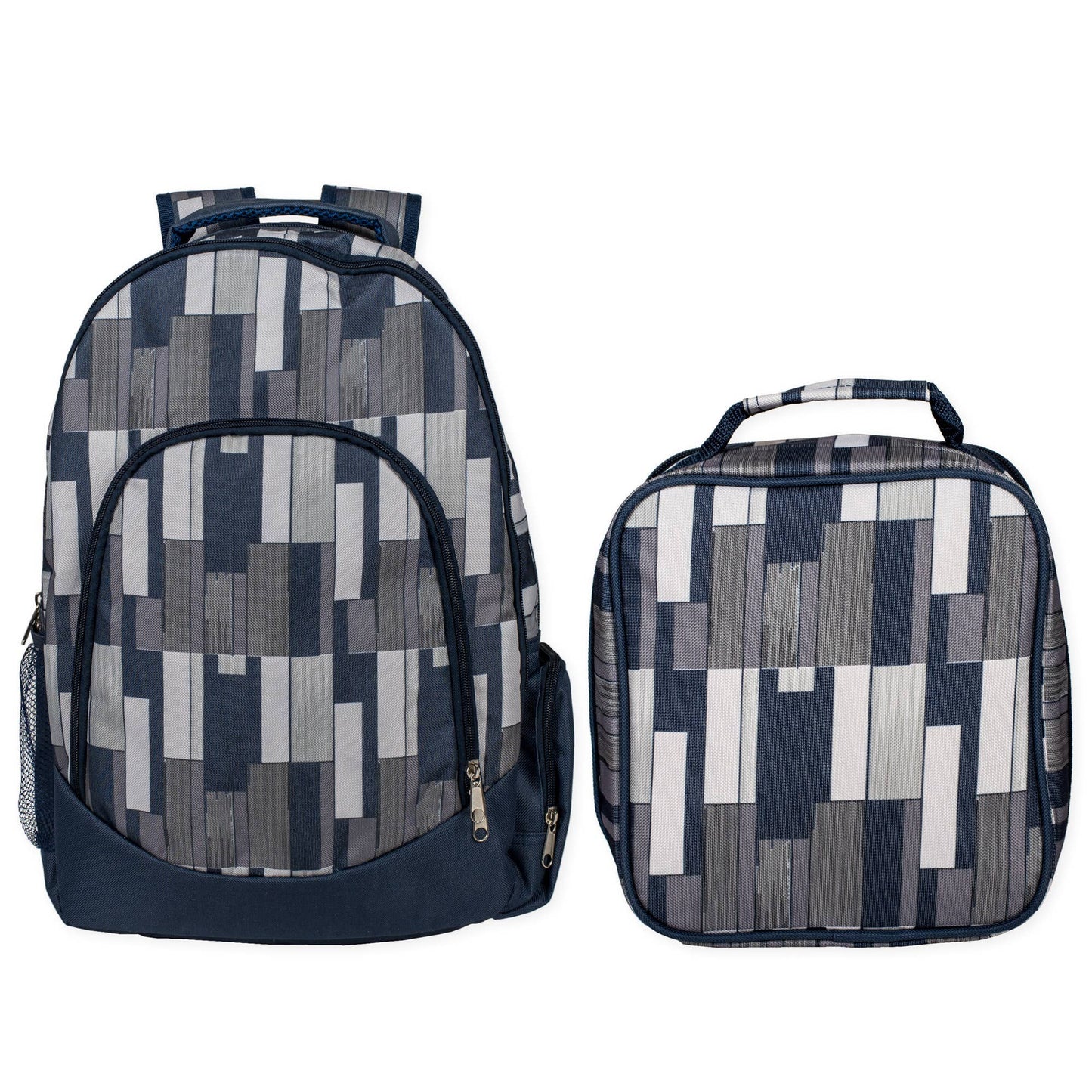 Space Gray & Navy Backpack & Lunchbag Set
