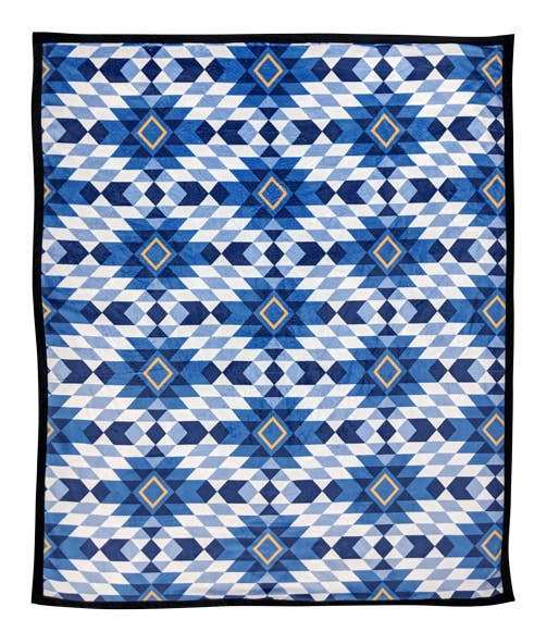 Canyon Fire Pattern Throw -Red & Blue