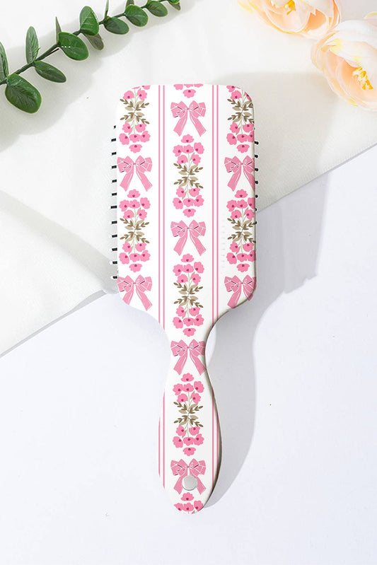 Floral Bow Print Long Handle Air Cushion Brush