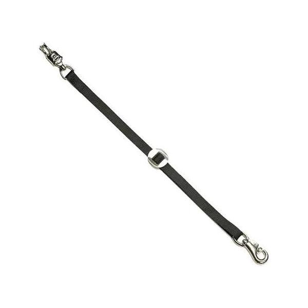 Smart Horse Gear - Trailer Ties Nickel Plated Bull Snap & Panic Snap 32" Long Adjustable