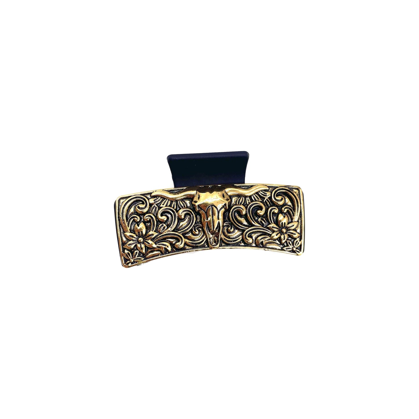 Snowing West - WESTERN STEER HEAD STYLE CASTING HAIR CLAW