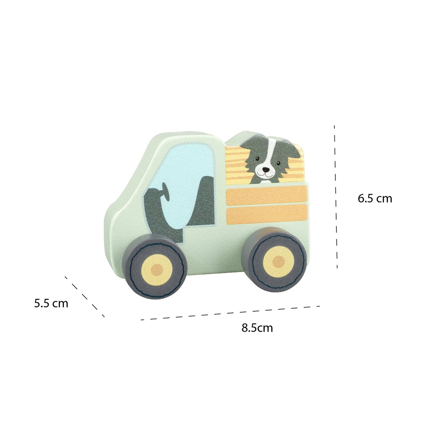 Orange Tree Toys - Farm Truck First Wooden Push Toy